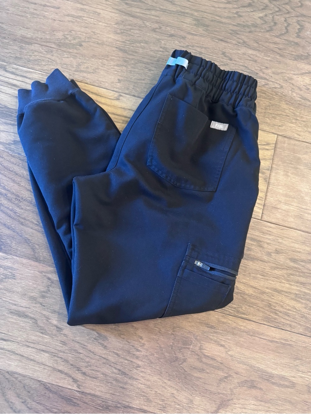 Figs black Elastic Waist Cargo Joggers